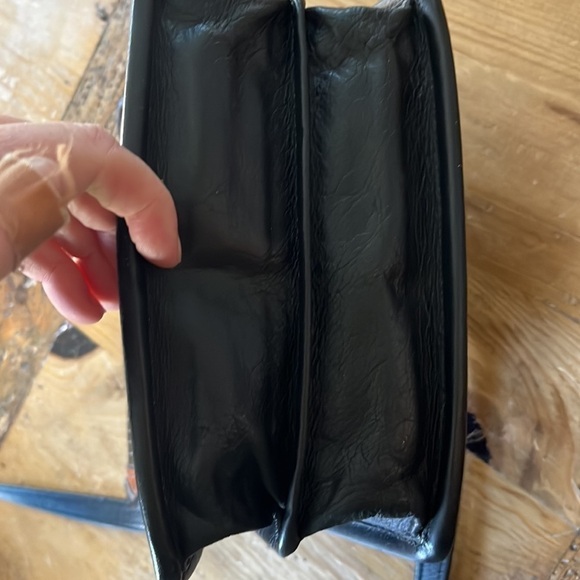 vintage D Brev Alligator Leather black & rust brown Crossbody - Picture 6 of 13